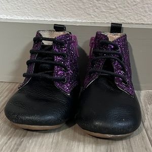 Toddlers Purple and Black boots